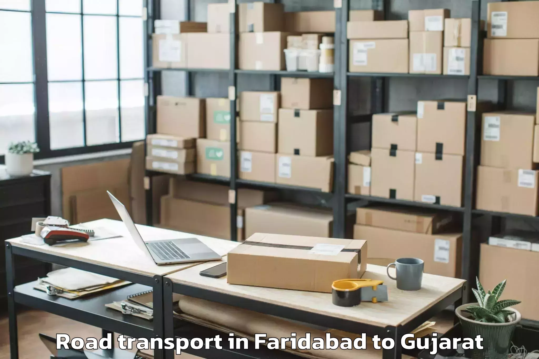 Professional Faridabad to Iiit Surat Road Transport